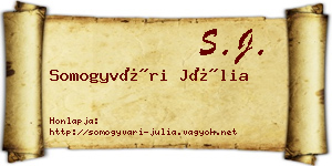 Somogyvári Júlia névjegykártya